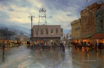Other Urban Cityscapes Painting - Placerville 1916 TK cityscape